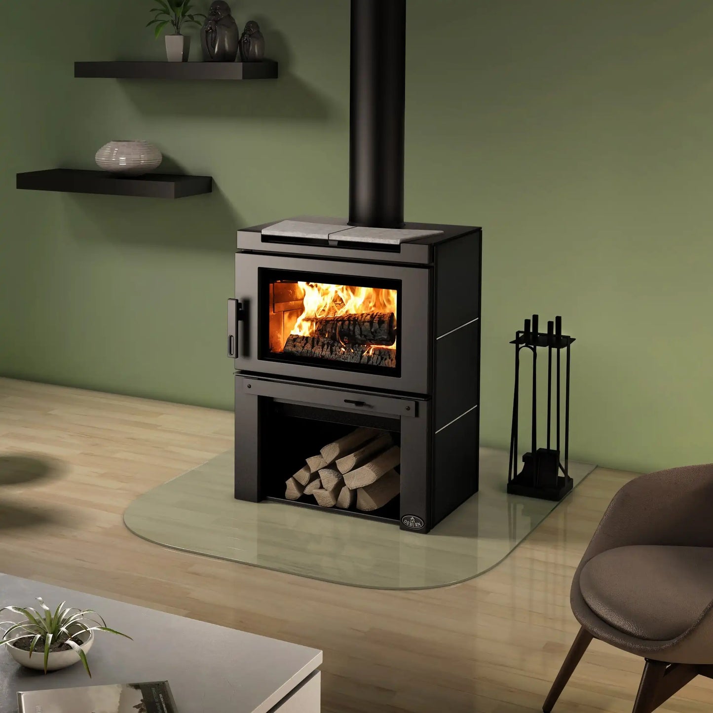 Osburn Matrix Wood Burning Stove - Includes Blower