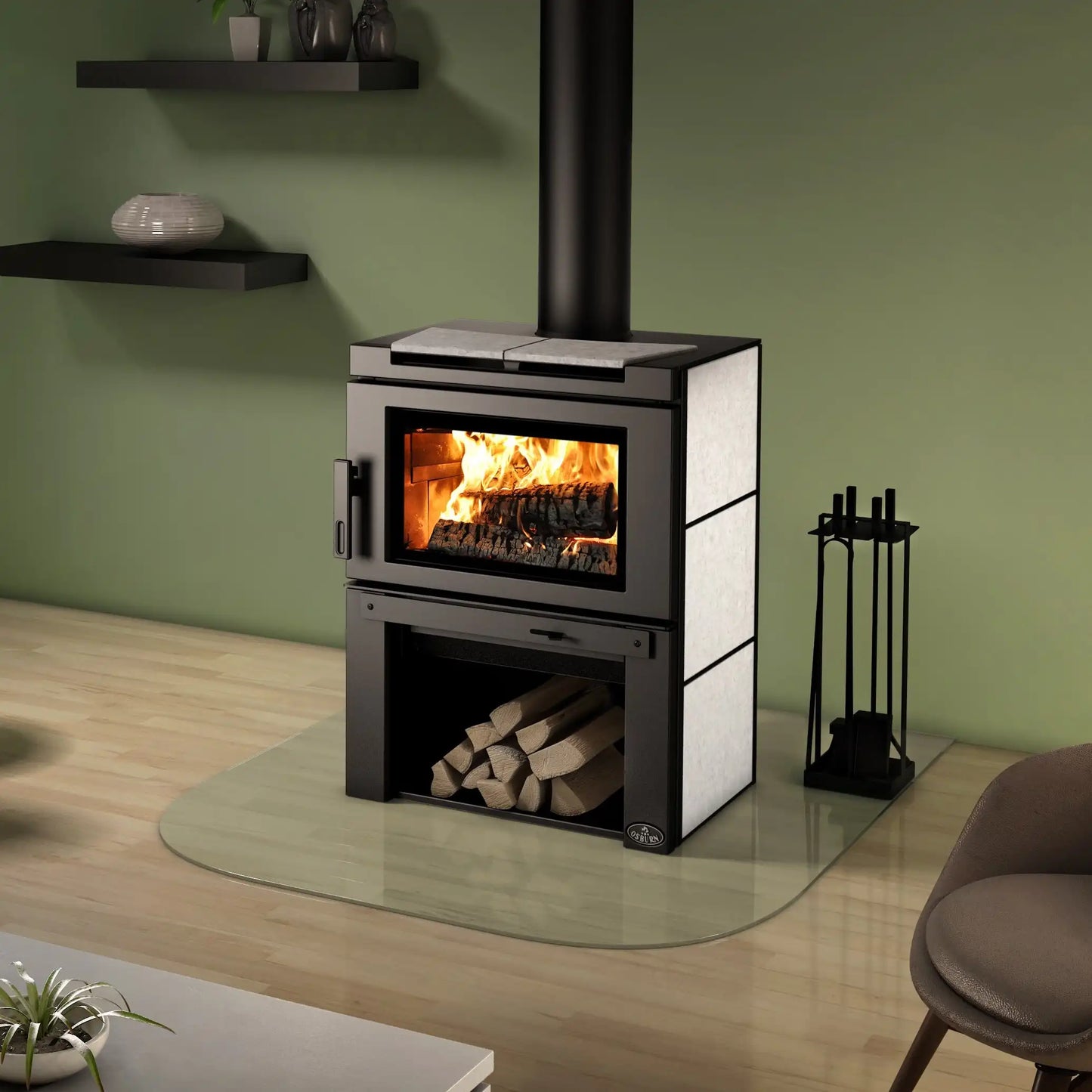 Osburn Matrix Wood Burning Stove - Includes Blower