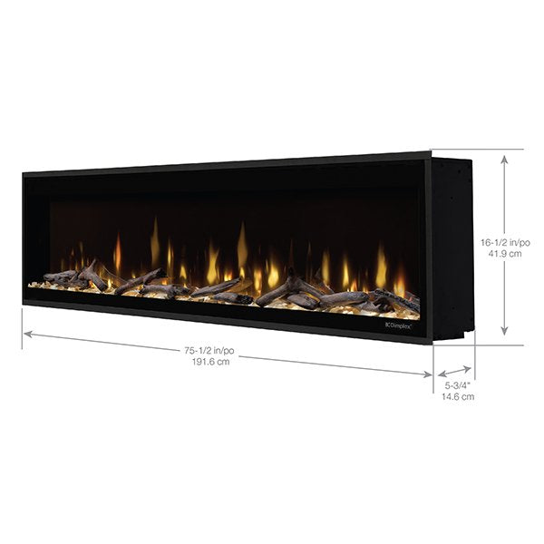 Dimplex Evolve 74" Built-in Linear Electric Fireplace - EVO74