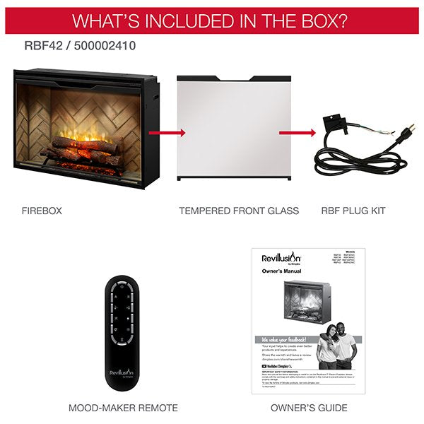 Dimplex Revillusion 42" Built-In Electric Firebox