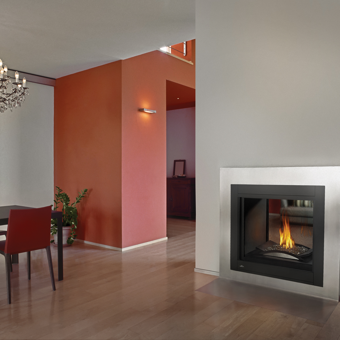 Napoleon Ascent Multi-View See-Through Log Set Gas Fireplace