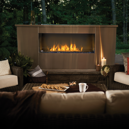 Napoleon Galaxy Series Single Sided Outdoor Gas Fireplace