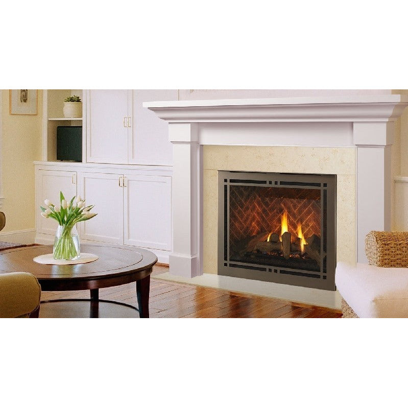 Majestic Meridian Platinum 36" Direct Vent Gas Fireplace - Includes Touchscreen Remote