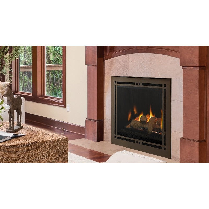 Majestic Meridian Platinum 42" Direct Vent Gas Fireplace - Includes Touchscreen Remote