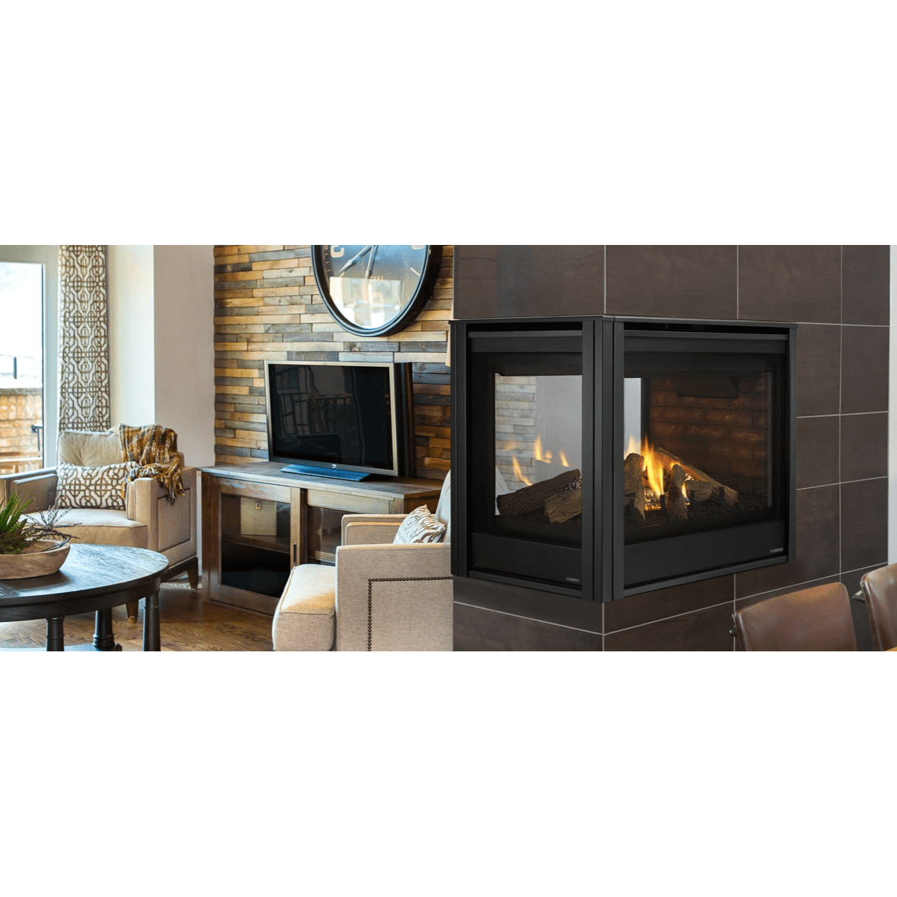 Majestic 36" Pier Direct Vent Multi Side Top/Rear Gas Fireplace