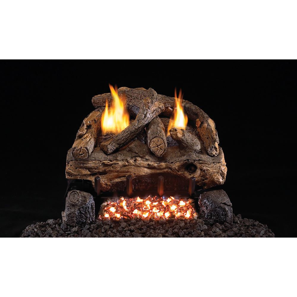 Peterson Real Fyre Evening Fyre Split See-Thru Ventless Gas Log Set