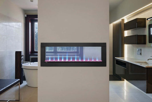 See-Through Electric Fireplaces