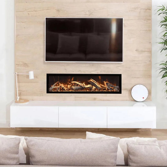 Amantii Symmetry Bespoke XT Smart Electric Fireplace - 74"