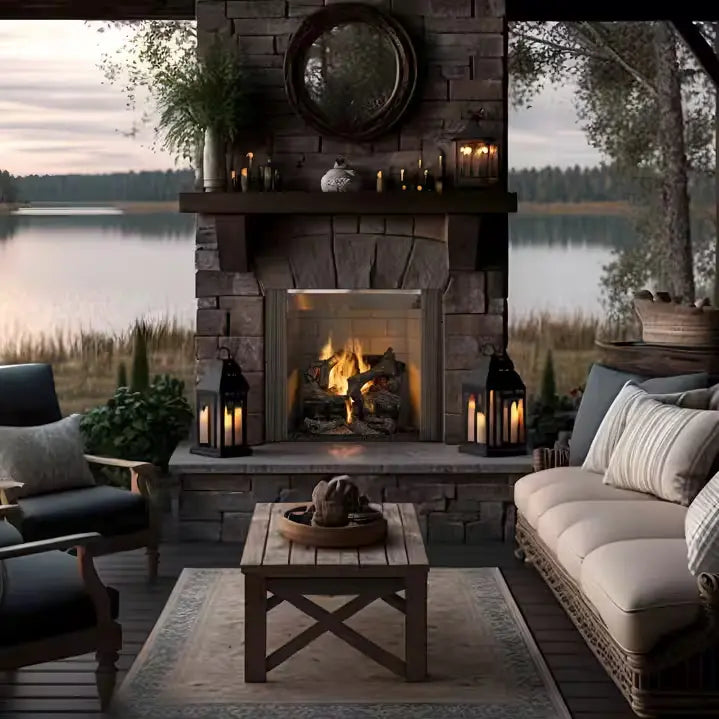 Majestic Castlewood 50" Outdoor Wood Fireplace