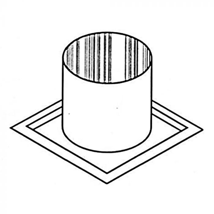 Superior FST30 8" Firestop Thimble (Offsetting Through a Joist)