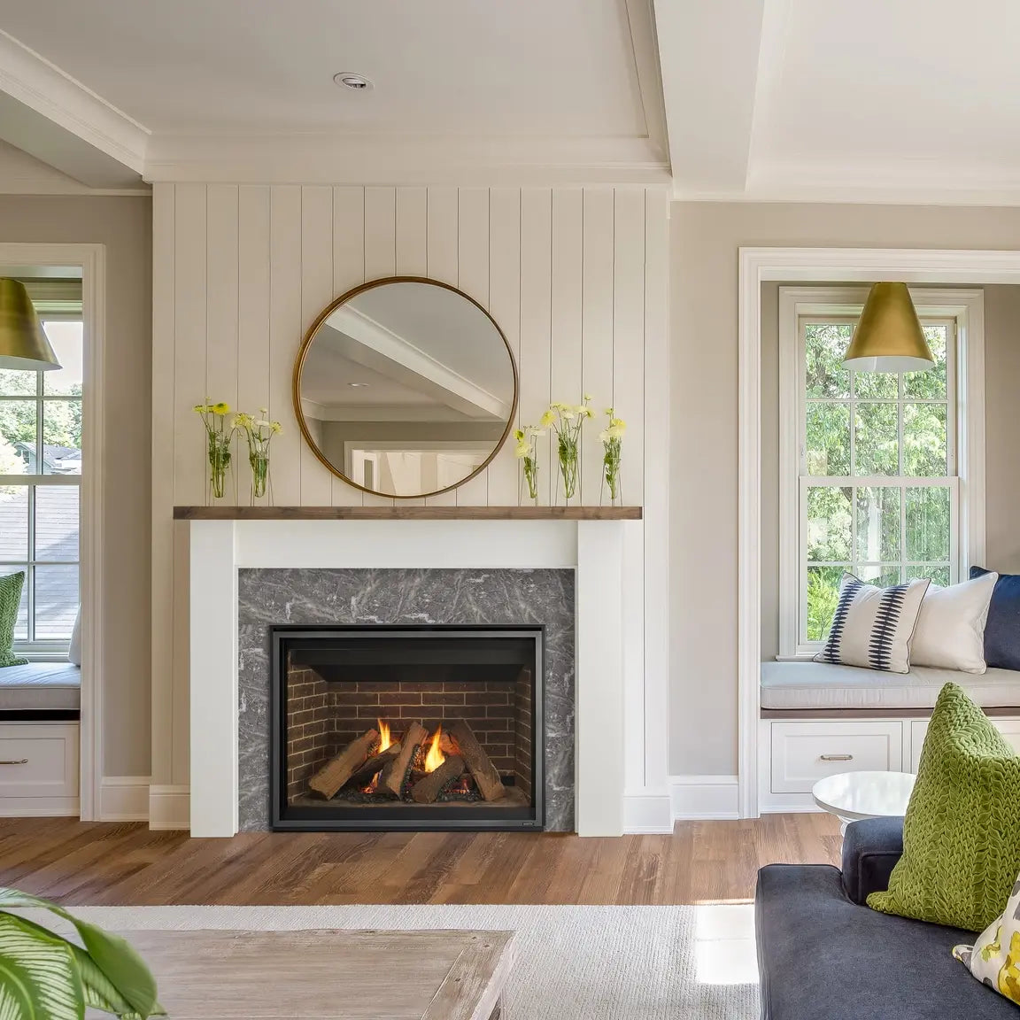 Majestic Meridian Modern 36" Direct Vent Gas Fireplace – The Great Fire ...