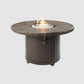 Outdoor GreatRoom Beacon Round Fire Pit Table - White Onyx