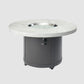 Outdoor GreatRoom Beacon Round Fire Pit Table - White Onyx