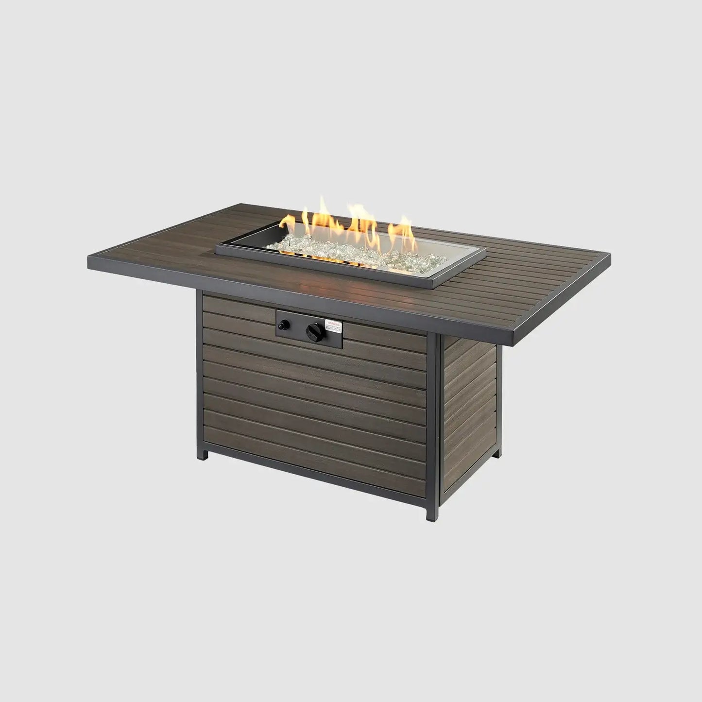 Outdoor GreatRoom Brooks Rectangular Fire Pit Table