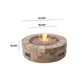 Outdoor GreatRoom Bronson Block Round Fire Pit Kit