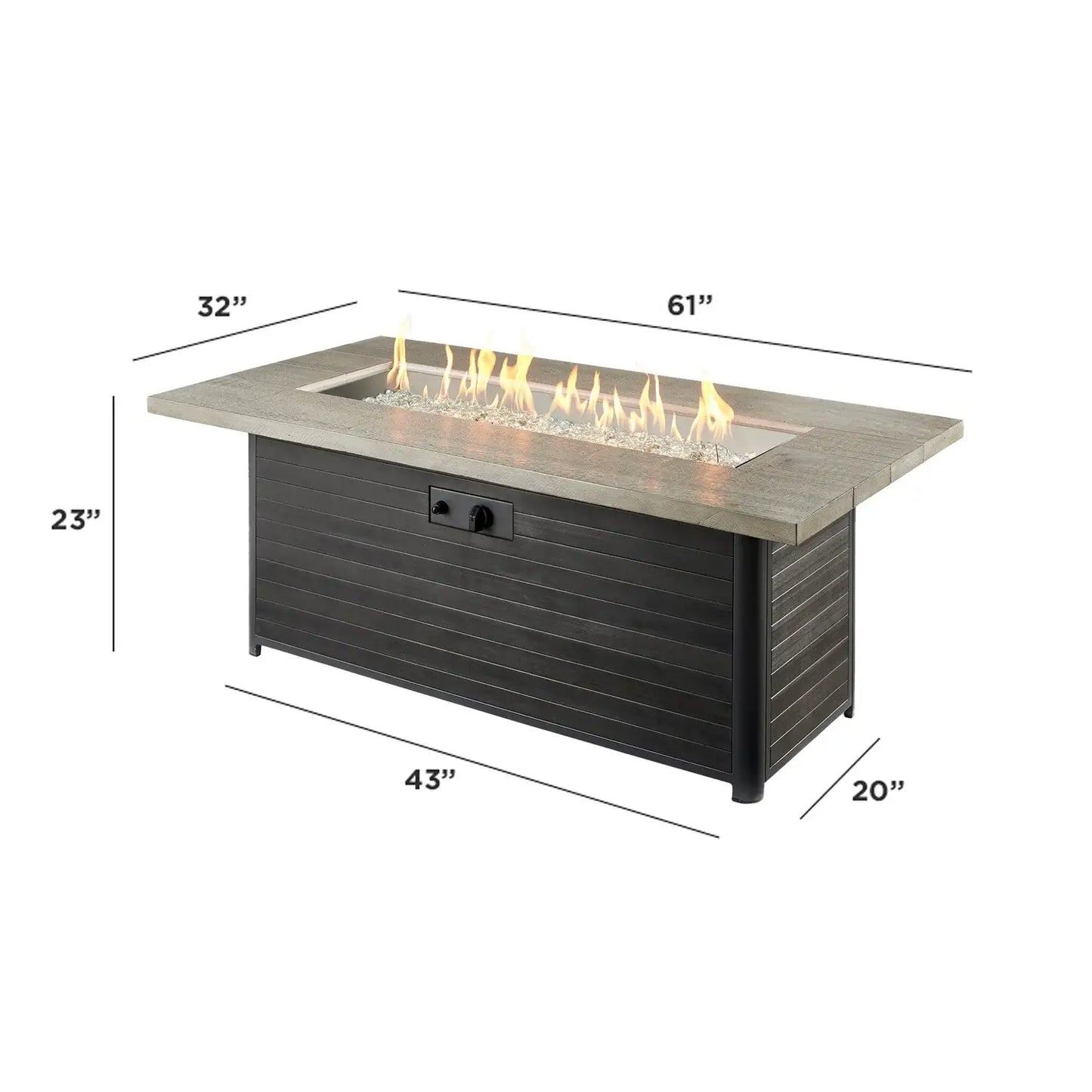 Outdoor GreatRoom Cedar Ridge Fire Pit Table