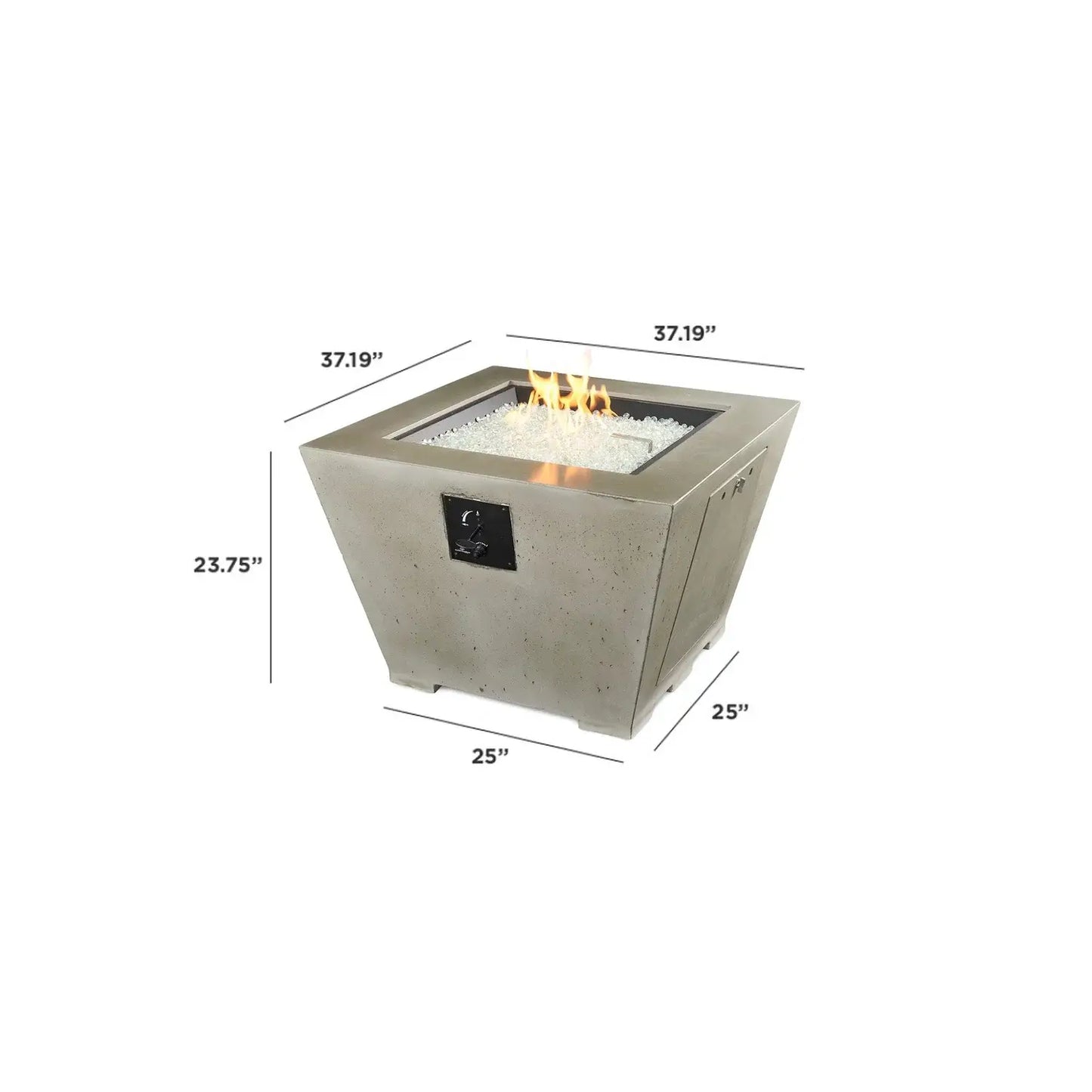 Outdoor GreatRoom Cove Square Fire Table