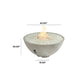 Outdoor GreatRoom Cove Edge Round Fire Pit Bowl - Natural Grey