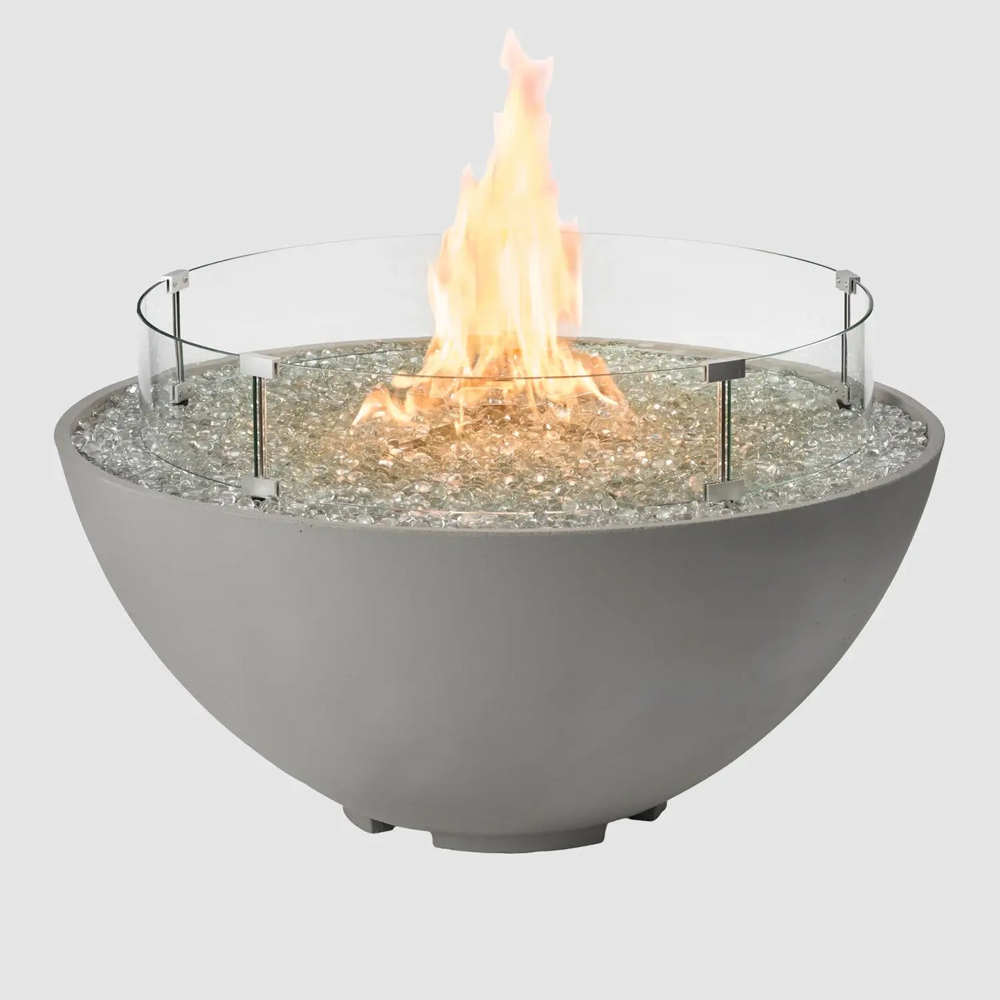 Outdoor GreatRoom Cove Edge Round Fire Pit Bowl - Natural Grey