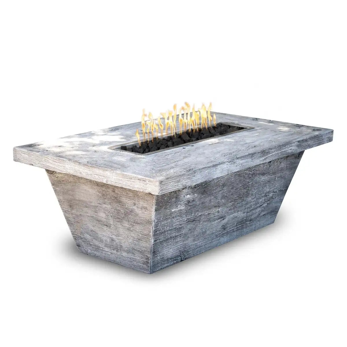 Outdoor Plus Carson Wood Grain Fire Pit