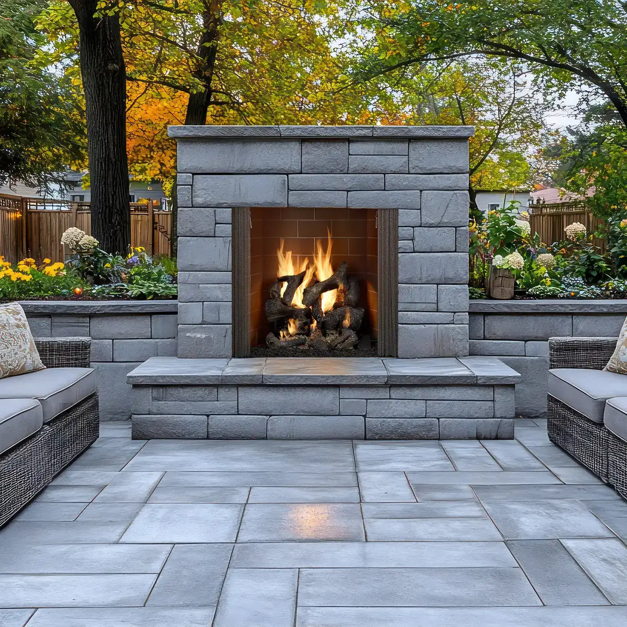 Majestic Castlewood 50" Outdoor Wood Fireplace
