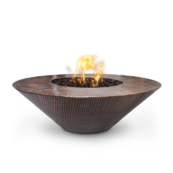 Outdoor Plus Cazo Wide Ledge Fire Pit - Hammered Copper - 48