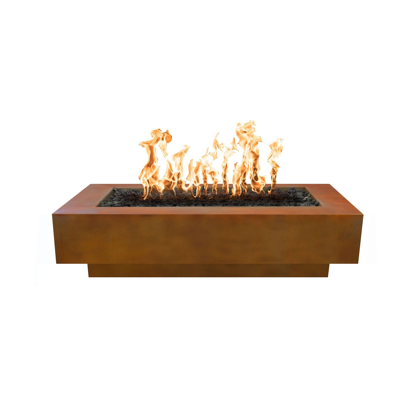 Outdoor Plus Coronado Fire Pit - Corten Steel, Hammered Copper, Stainless Steel