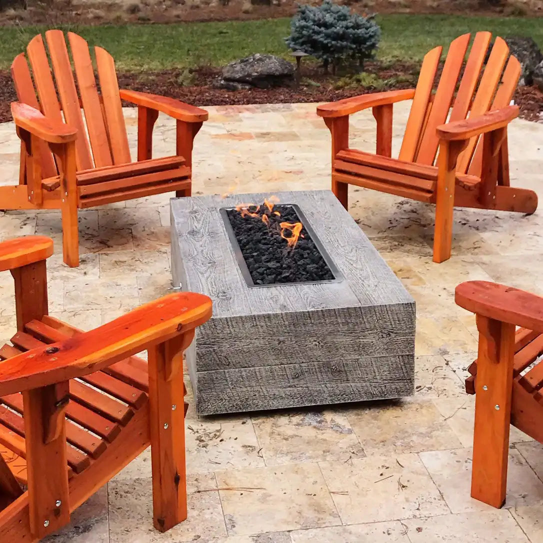 Outdoor Plus Coronado Wood Grain Fire Pit