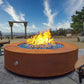 Outdoor Plus Unity Fire Pit - Corten Steel, Hammered Copper, Stainless Steel