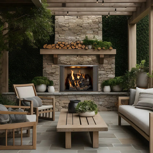 Majestic Cottagewood 42" Outdoor Wood Burning Fireplace