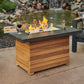 Outdoor GreatRoom Darien Rectangular Fire Pit Table - Aluminum
