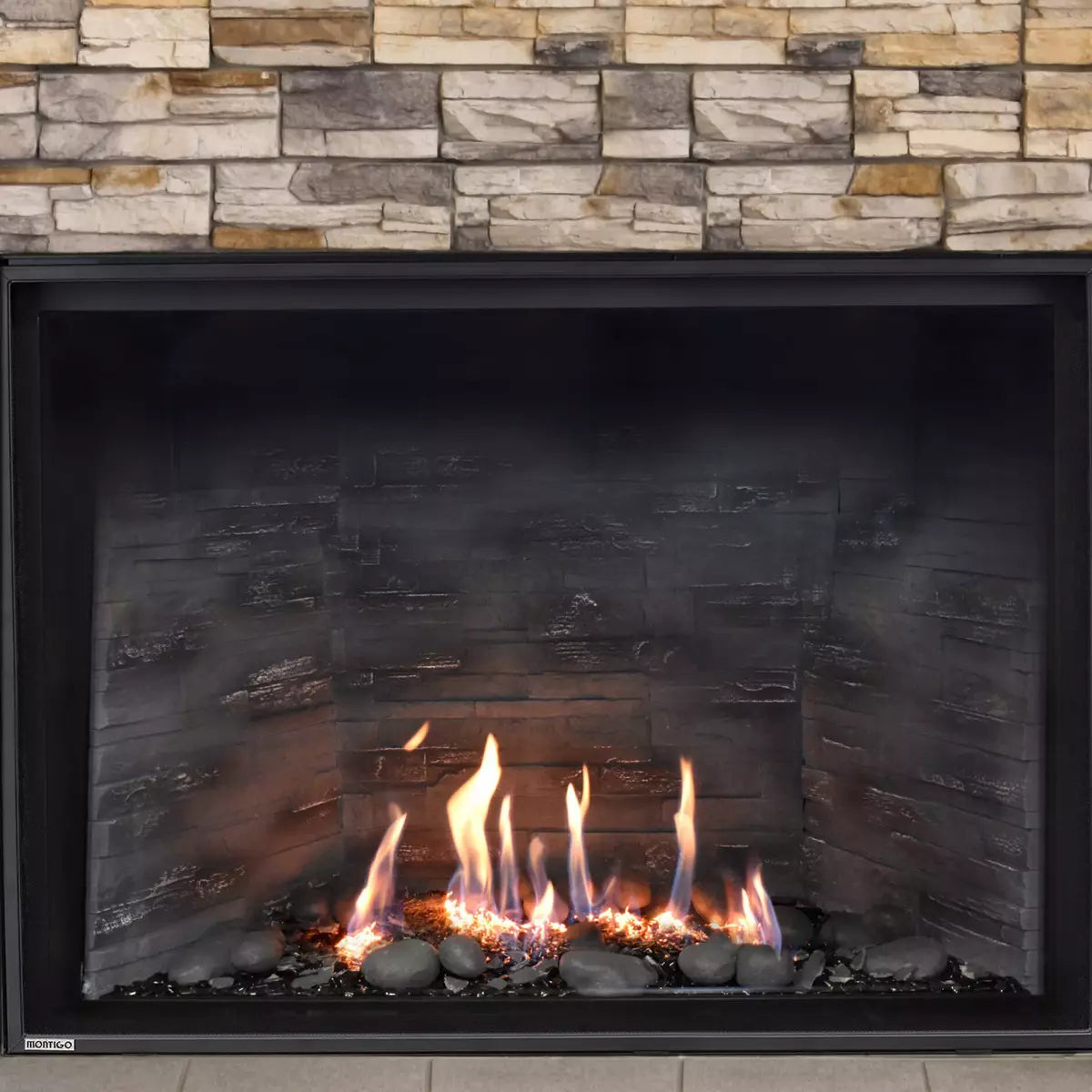 Montigo DelRay Square 42" Full Load Direct Vent Gas Fireplace - DRSQ42NI-2