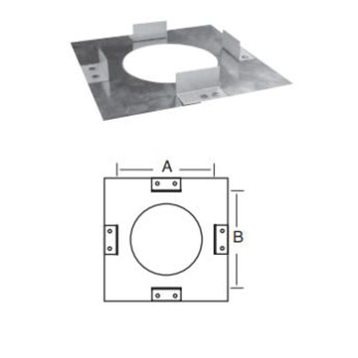 Duravent B-Vent 8" Firestop Spacer