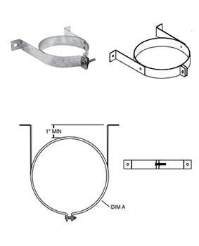 Duravent B-Vent 5" Wall Strap