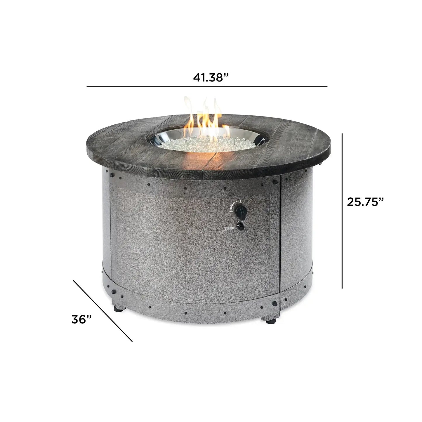 Outdoor GreatRoom Edison Round Fire Pit Table