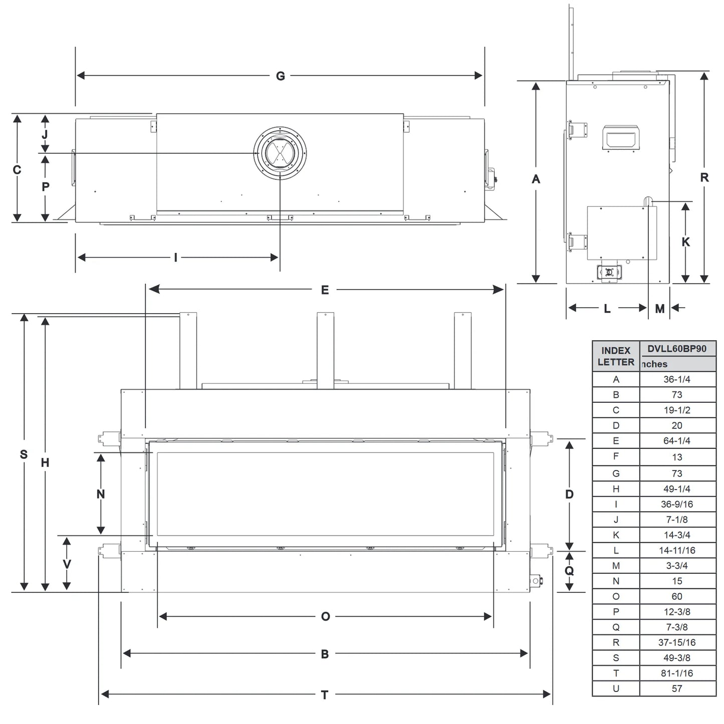 Empire Boulevard Direct Vent 60" Fireplace with Multi-Function Remote