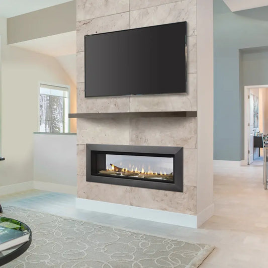 Majestic Echelon II 48" See-Through Direct Vent Gas Fireplace - with IntelliFire Touchscreen Remote