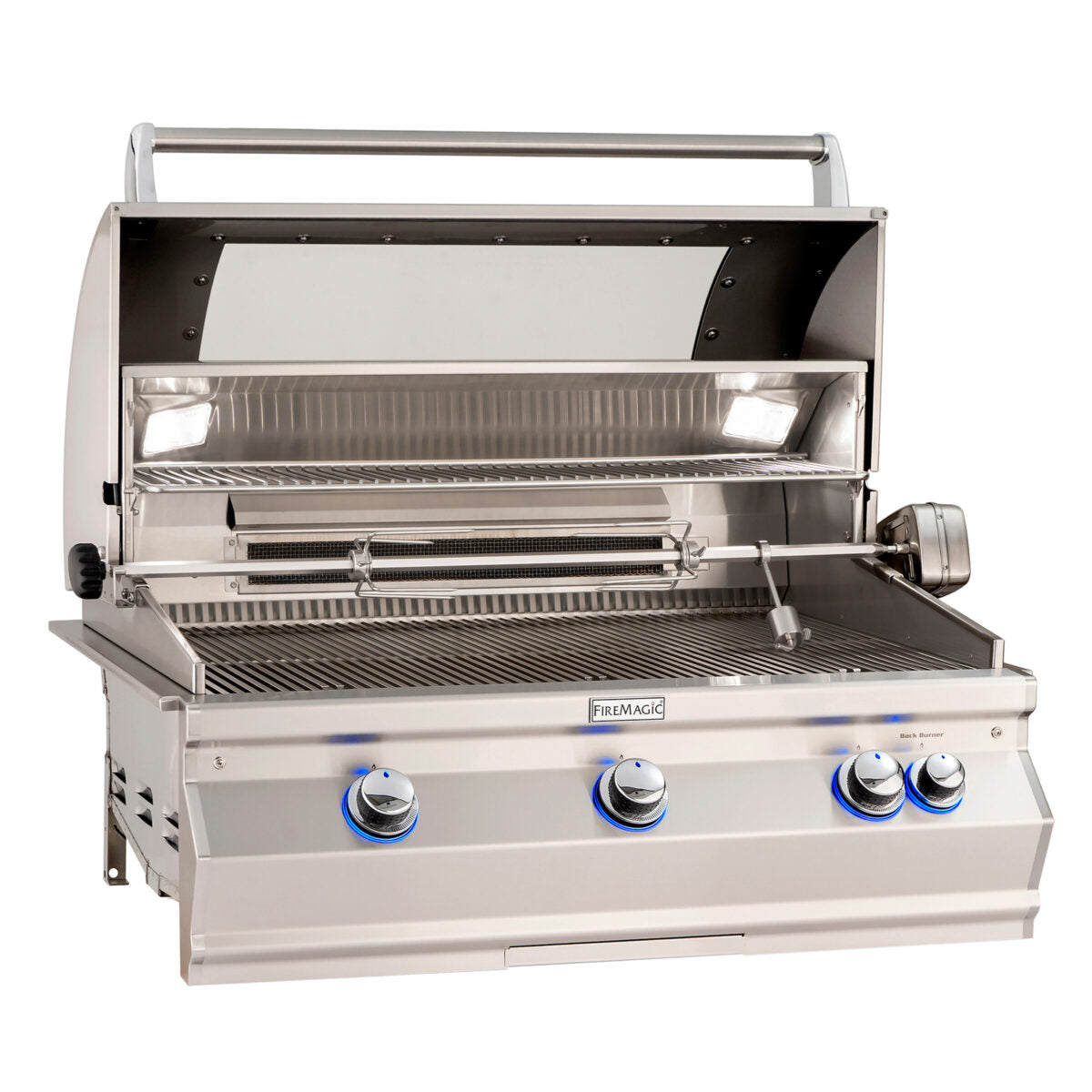 Fire Magic A790i Aurora Built-In Gas Grill with Analog Thermometer, 36" x 22" Cooking Area (792 sq. in.)