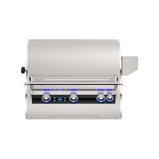 Fire Magic E660i Echelon Built-In Gas Grill - Digital Thermometer with Touch Screen, 30"x22" Cooking Area (660 sq. in.)
