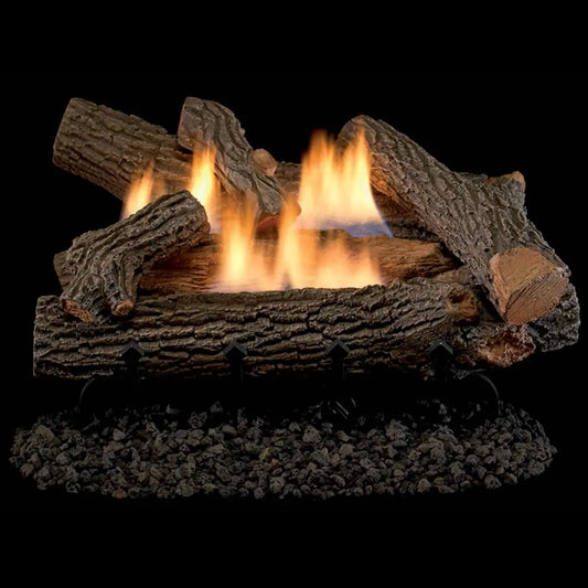 Superior Double-Flame Crescent Hill Ventless Gas Log Set