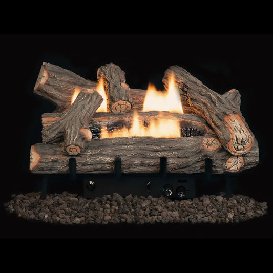 Superior Double-Flame Crescent Hill HD Ventless Gas Log Set