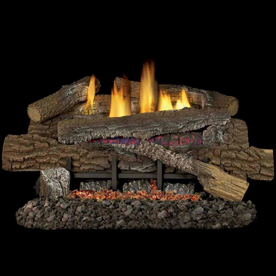 Superior Boulder Mountain Glow-Ramp Ventless Gas Log Set