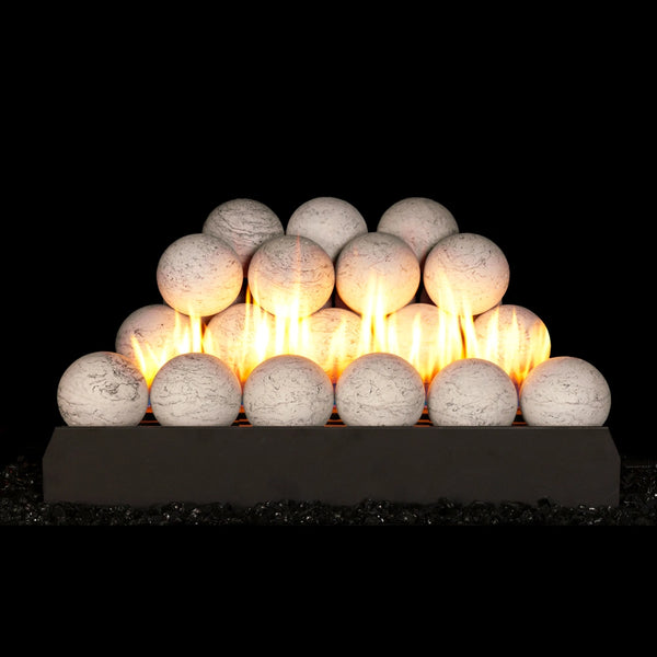 Peterson Real Fyre G23 Spheres Vent-Free Burner Set – The Great Peterson Real Fyre G23 Spheres Vent-Free Burner Set – The Great