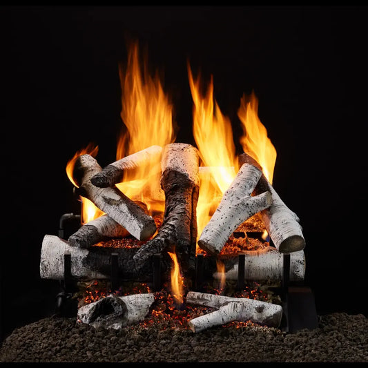 Majestic Grand Birch Vented Gas Log Set