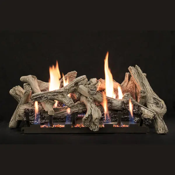 Empire Driftwood Burncrete Ventless Gas Log Set