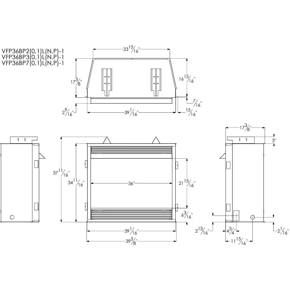 Empire Vail 36" Premium Vent-Free Fireplace - VFPA36