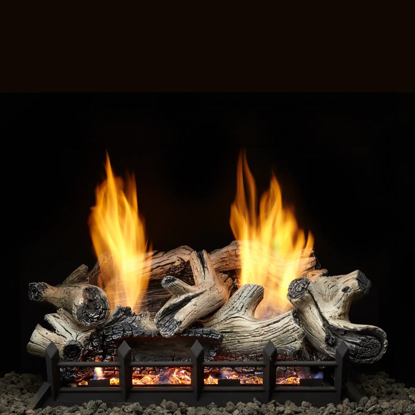 Monessen Beachcomber 6-Piece Gas Log Set includes Vent-Free Natural Blaze Burner