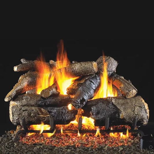 Peterson Real Fyre Charred American Oak Vented Gas Log Set