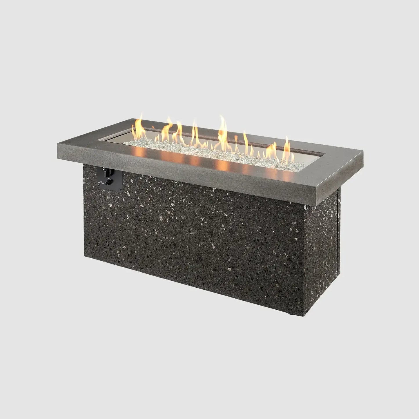 Outdoor GreatRoom Key Largo Fire Pit Table - Stainless Steel