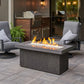 Outdoor GreatRoom Key Largo Fire Pit Table - Stainless Steel